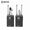 BOYA BY-WM8 K1 Micrófono de micrófono de cuello de solapa inalámbrico de doble canal para cámara